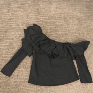 NWT Ruffle One Shoulder Top